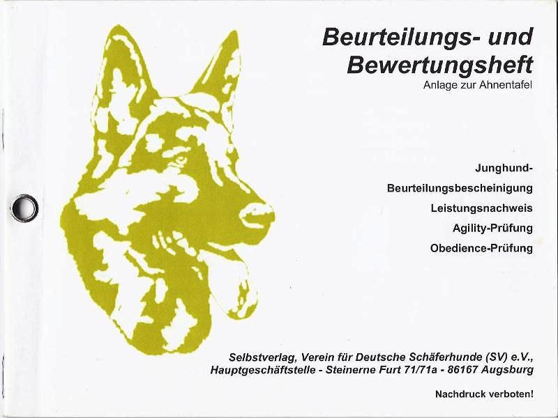 German Scorebook Cover